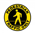 Pedestrian Traffic Only Sign, 12"