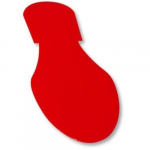 Solid Colored Red Footprint, Floor Marking