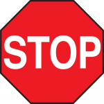 "Stop" Floor Sign, 12"