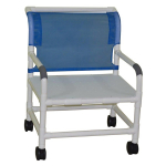 Wide Shower Chair, Slide Commode Pail