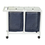 Non-Magnetic Double Hamper with Mesh Bags