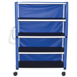 4-Shelf Jumbo Linen Cart with Cover