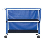 Non-Magnetic 2-Shelf Jumbo Linen Cart