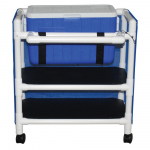Hydration/Ice Cart with 2 Storage Shelves