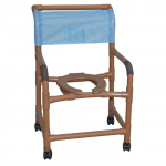 Woodtone Mid-Size Shower Chair, Open Seat