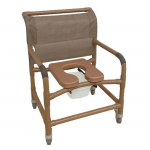 Woodtone Wide Shower Chair, Pail