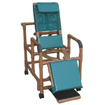 Woodtone Reclining Shower Chair, Open Seat