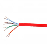 Cat6 Ethernet Bulk Cable, Solid, 550MHz, 1000ft, Red