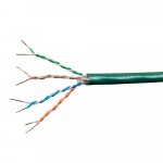 Cat6A Ethernet Bulk Cable, 23AWG, No Logo, Green
