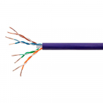 Cat6 Ethernet Bulk Cable, 1000ft, Purple, TAA