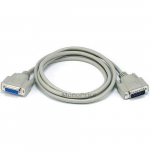 DB15 M/F 1:1 Molded Cable, 6ft, Beige