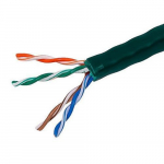 Cat5e Ethernet Bulk Cable Solid, 1000ft, Green