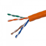 Cat5e Ethernet Bulk Cable Stranded, 1000ft, Orange