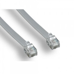 Phone Cable for Data, RJ12/6P6C, Straight, 7ft