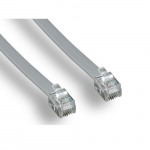 Phone Cable for Data, RJ12/6P6C, Straight, 14ft