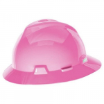 V-Gard Slotted Full-Brim Hat, Hot Pink