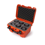 6 Lens Waterproof Hard Case, Orange