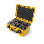 6 Lens Waterproof Hard Case, Yellow