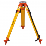 Surveyors' Grade Wooden Tripod with Dual Clamp