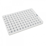 No Skirt White 0.1mL H12 Notch PCR Plate