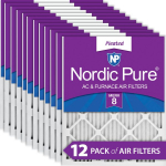 14x14x1 Pleated MERV 8 Air Filters 12 Pack