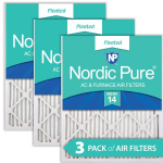 14x30x1 Pleated MERV 14 Air Filters 3 Pack