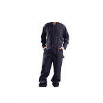 Flame Resistant Coverall HRC 1, Large, Navy