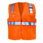 Solid Surveyor Safety Vest Orange 2X