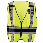 DOR Deluxe Safety "POLICE" Vest Orange R