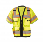 Heavy Duty Surveyor Vest Yellow 4X