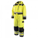 High Visibility Winter Coverall, Yellow, Large