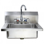 Fabricated Hand Sink with 4" Gooseneck Faucet
