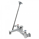 Wall Mounted Mop Sink Faucet With 6 1/2" Swing Spout