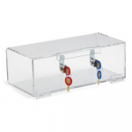 Double Lock Clear Lock Box, Keyed Differently