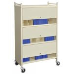 Economy Privacy Style Chart Rack Only, 30 Capacity