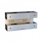Top Open Glove Box Holder Quad, Stainless Steel