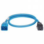 Dual Locking Power Cord, Blue, 6 Ft