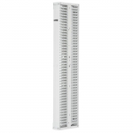 Dual Vertical Cable Manager, White, 8" x 83.88"