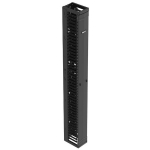 Single Vertical Cable Manager, Black, 8" x 83.88"