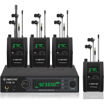 UHF Wireless in Ear Monitor System, 4 Receivers