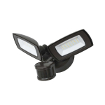 LED Twin Head Motion-Activated Light, Bronze