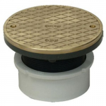 Straight ABS Adjustable Clean-Out with Brass Cover, MIPT