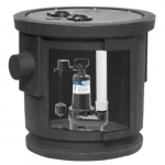 1/2 HP 120V Cast Iron Vertical Sewage Pump System