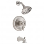 Bothwell Handle Bathtub and Shower, Brushed Nickel