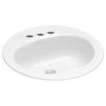Getchell Drop-In Basin, 19" x 19" x 7.5", Biscuit