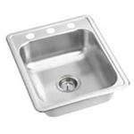 Bealeton Single Bowl Drop-In Kitchen Sink, 3-Hole
