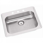 Bealeton Bowl Drop-In Kitchen Sink, Rear Center