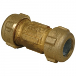 1-1/4 in. Compression Brass Coupling