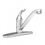 Faucet Kitchen, Polished Chrome with 3 Faucet Holes