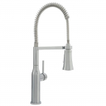Faucet Kitchen with Deck Plate, Chrome